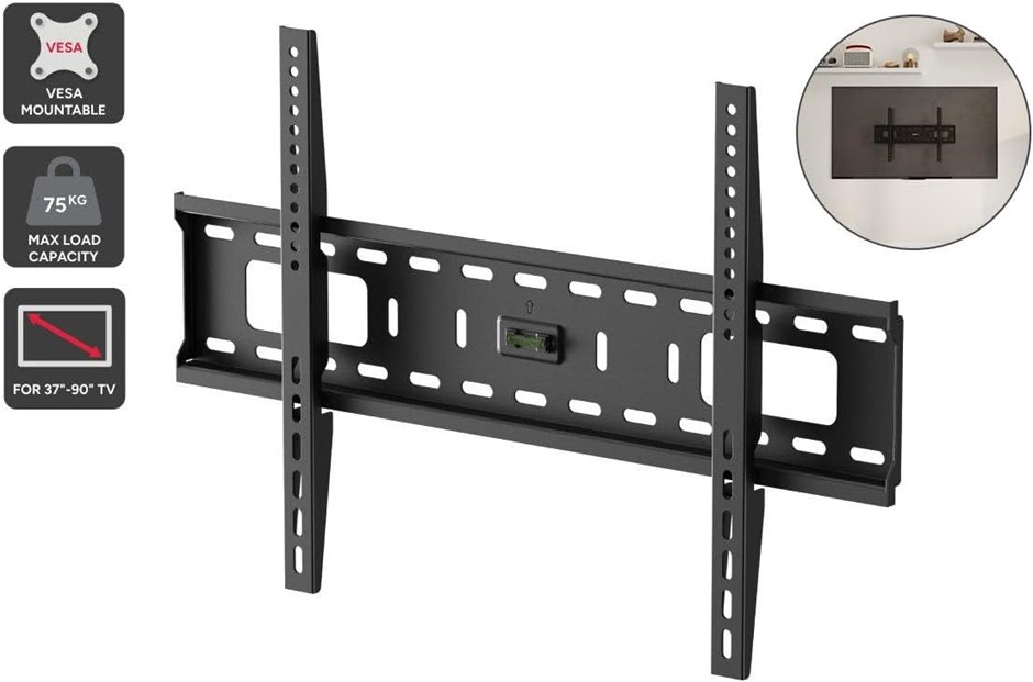 KOGAN Fixed TV Wall Mount for 37" - 90" TVs - KATVPLB90LA. Buyers Note - D