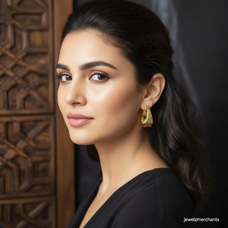 18KGold-filled/Italy Solid Gold Filled Earring -(stamped 18K/Italy)