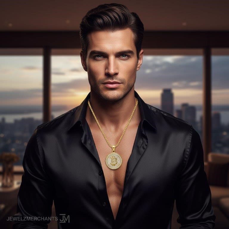 Italy 925 Silver Hip Hop Men's Necklace (Stamps)-Free Chain