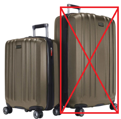 RICARDO Mulholland Drive Hardside 2 Piece Luggage Set, Gold CNB: Used