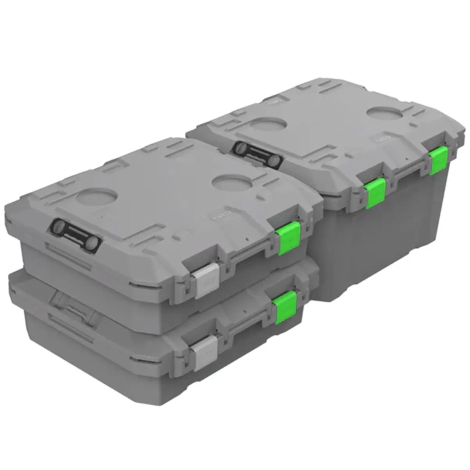 TRED GT Storage Box Pack 1 x 65L And 2 x 25L. NB: missing locks