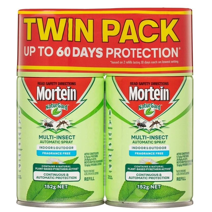 MORTEIN NaturGard Multi-Insect Automatic Spray Fragrance Free Indoor & Outd
