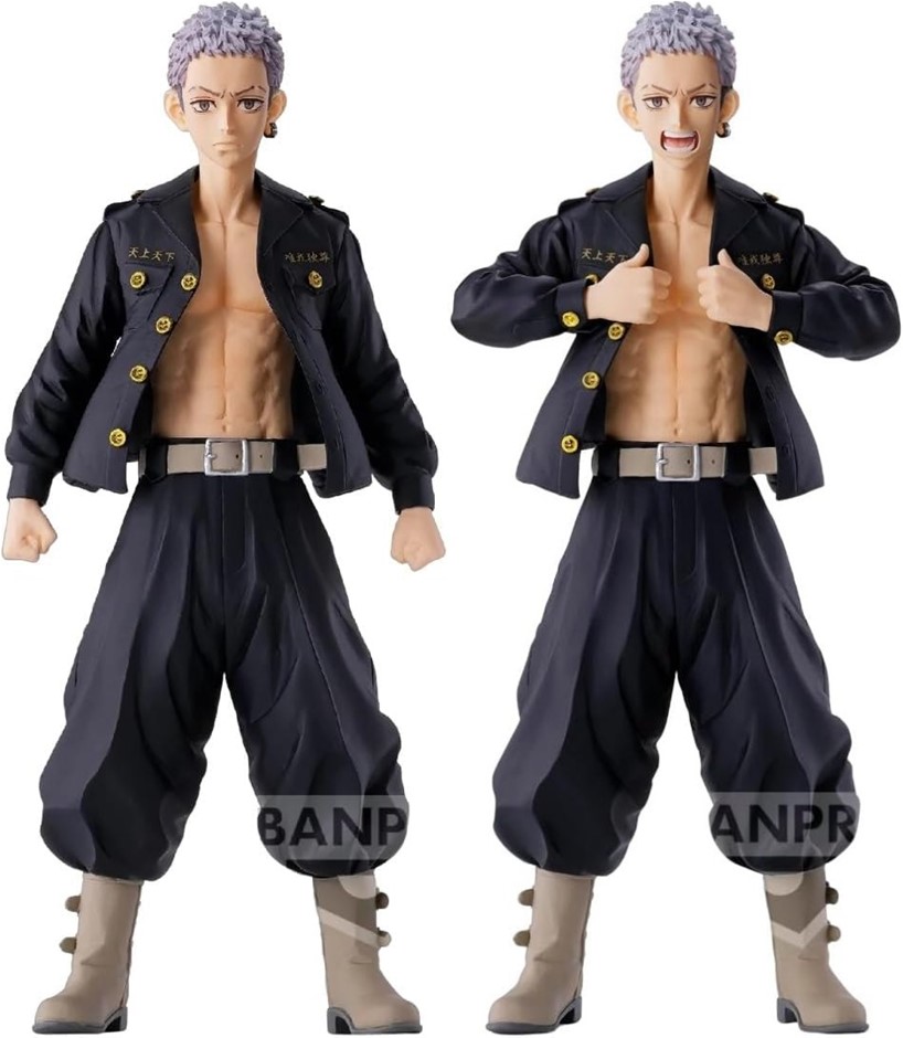 2 x BANPRESTO Tokyo Revengers Takashi Mitsuya Figures Ver.A & Ver.B