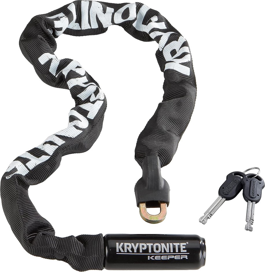 KRYTONITE KEEPER Integrated Bicycle Lock Chain Bike Lock, 33.5-Inch. NB: No