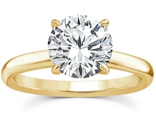 18K YELLOW GOLD 1.05ct LAB DIAMOND total weight of gold is 3.48 gram
