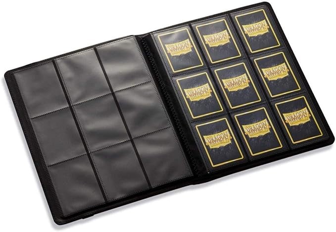 ARCANE Tinman Binder: Dragon Shield 18 Pocket (Sideload) Portfolio:, Black,