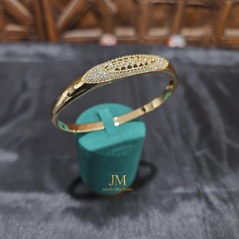 18K/Italy Solid Gold Filled Bangle -(stamped 18K/Italy)-Warranty Quality