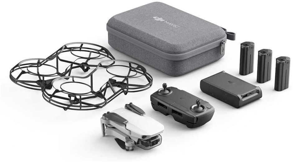DJI Mavic Mini Combo Drone FlyCam Quadcopter with 2.7K Camera, Grey. NB: Mi