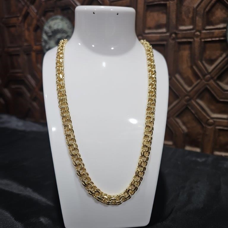 18k Italy Stamped Solid Heavy Yellow Gold Filled Chain-Quality Guarantee