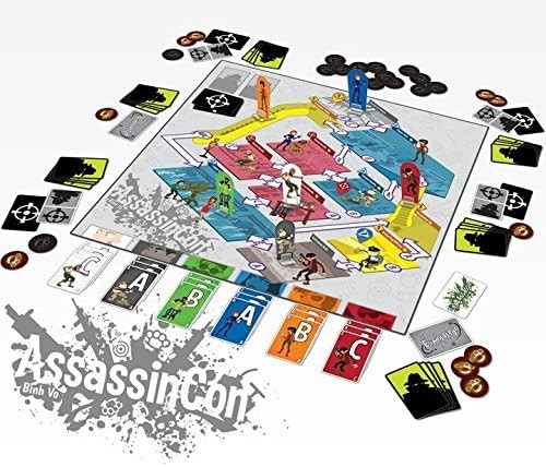 MAYDAY GAMES AssassinCon Deduction Board Game.