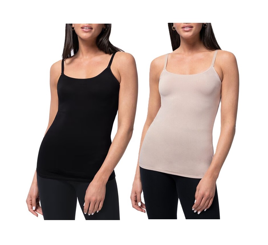 4 x PARASUCO Women's Camisole w/ Adjustable Straps, Size L, 95% Viscose Bam