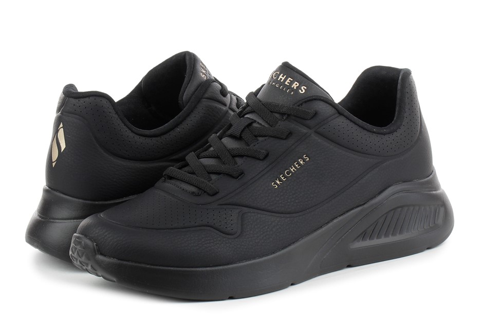 SKECHERS Women's Uno Lite Shoes, Size US7, Black (BBK), 177289. NB: 1x end