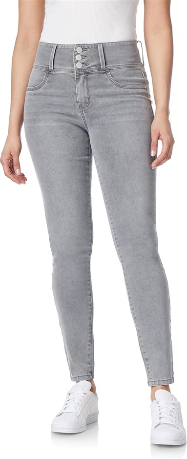 WALLFLOWER Women's Juniors InstaSoft High-Rise Sassy Skinny Jeans. Size: 17
