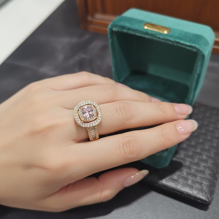 18K/Italy Solid Yellow Gold Filled Ring -(stamped)-Warranty Quality-8US