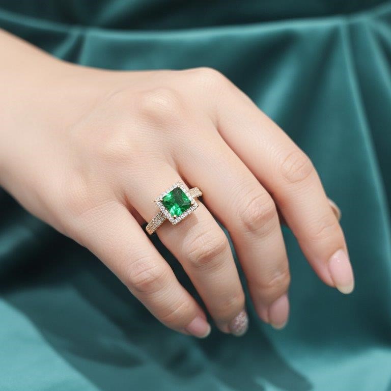 18K/Italy Solid Yellow Gold Filled Ring -(stamped)-Warranty Quality-7US