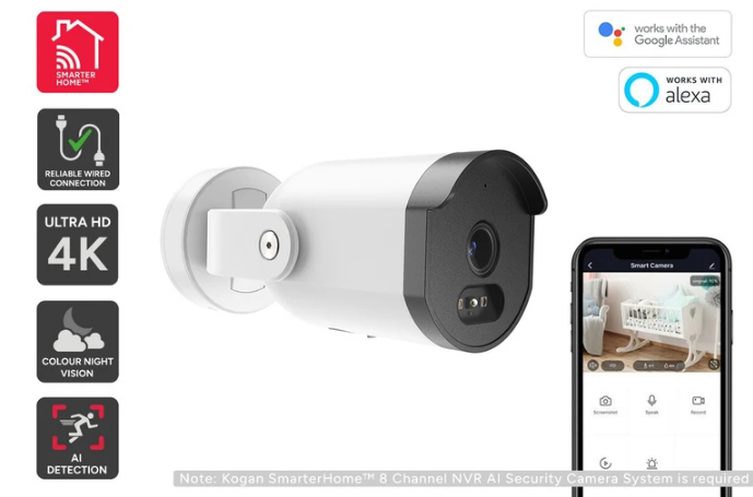 KOGAN SmarterHome™ 8 Channel AI NVR Security Camera System. Buyers Note -
