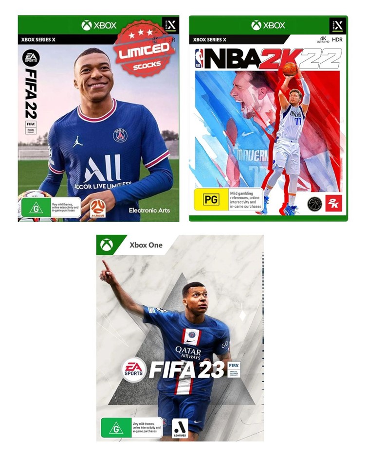 XBOX GAME BUNDLE: FIFA 22 Standard Plus Edition - Xbox Series X + NBA 2K22