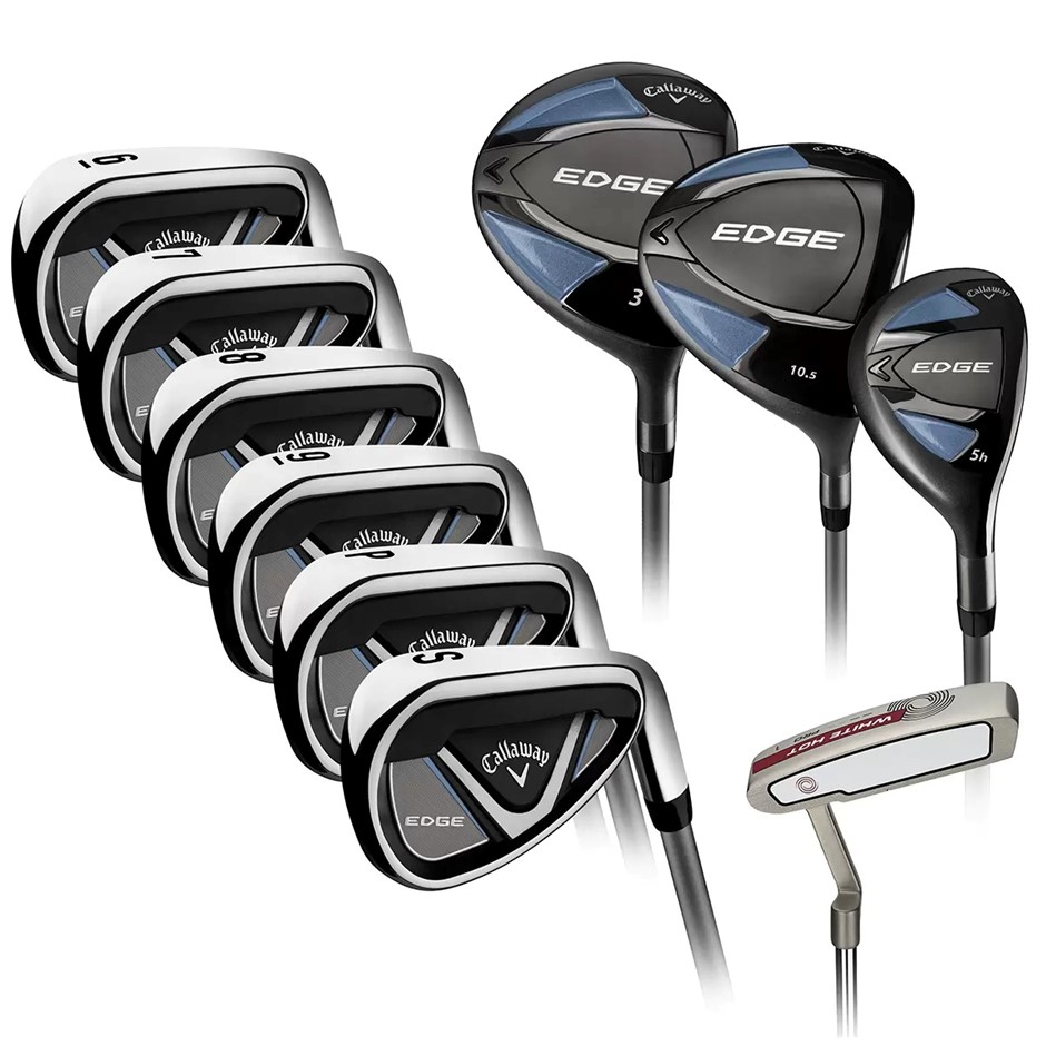 CALLAWAY Edge Men's 10 Piece Right Handed Regular Flex Golf Club Set. NB: I