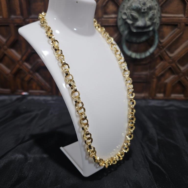 18k Italy Stamped Solid Heavy Yellow Gold Filled Chain-Quality Guarantee