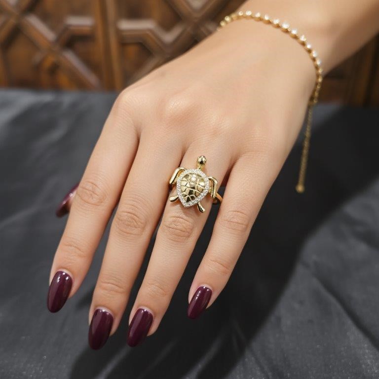 18K/Italy Solid Gold Filled Ring -(stamped 18K/Italy)-Warranty Quality-7 US