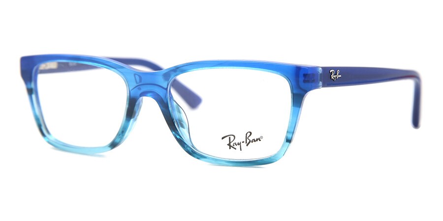 RAY-BAN Kids' Square Eyeglass Frames, 48-16-130, Blue Gradient (3731), RB15