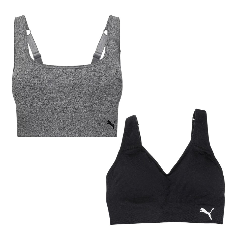 4 x PUMA Seamless Sport Bras, Size XL, Assorted Colours. NB: image for poss