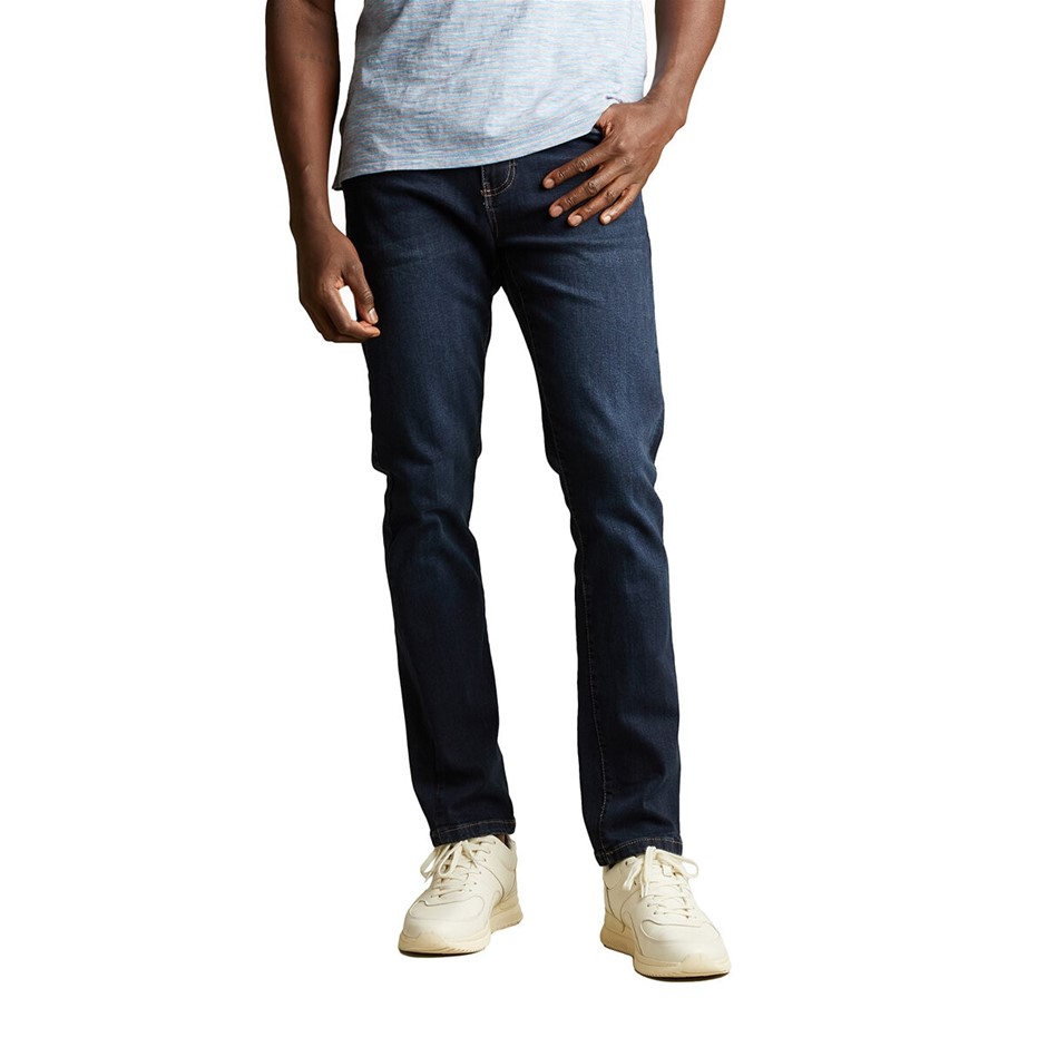 ENGLISH LAUNDRY Men's Harrow Straight Jean, Size 36x30, 98% Cotton, Dark In