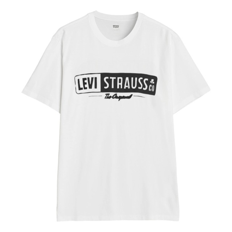2 x LEVI'S Men's Standard Tee, Size 3XL, 100% Cotton, White/Black (2071), 2