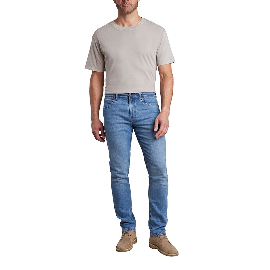 COPPER&OAK Men's Straight Jean, Size 40x32, 98% Cotton, Blue. Buyers Note