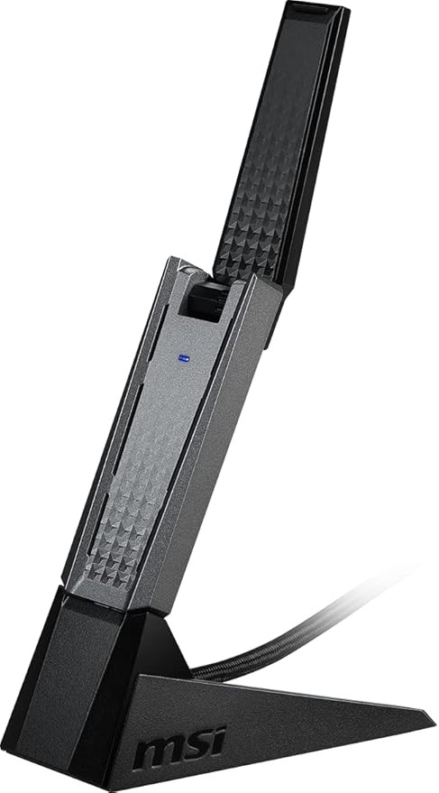 MSI AX1800 WiFi 6 Dual-Band USB Adapter - WLAN up to 1800 Mbps (5GHz, 2.4GH