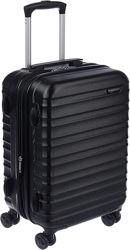 AMAZON BASICS Hardside Expandable Spinner Suitcase, 25.5 x 38 x 55 cm, Carr