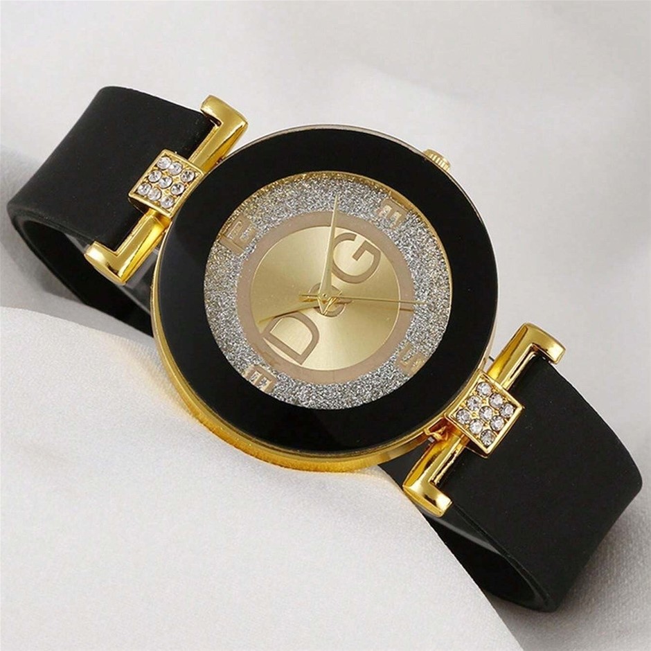 DqG Stunning LADIES 3 Tone Quartz Wristwatch