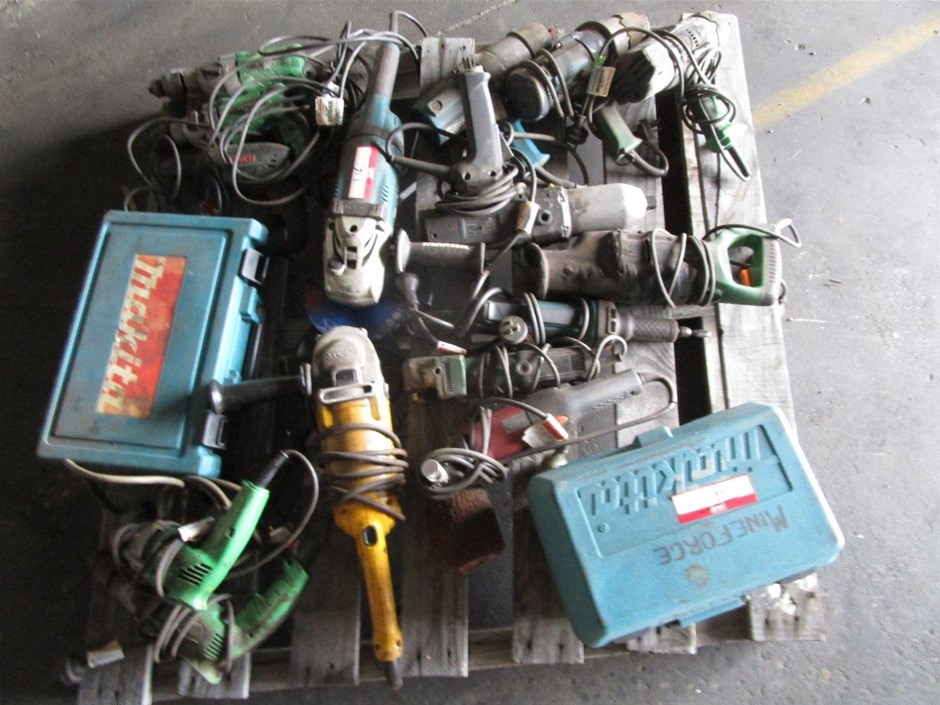 Qty Mixed Industrial Corded 240V Electrical Tools