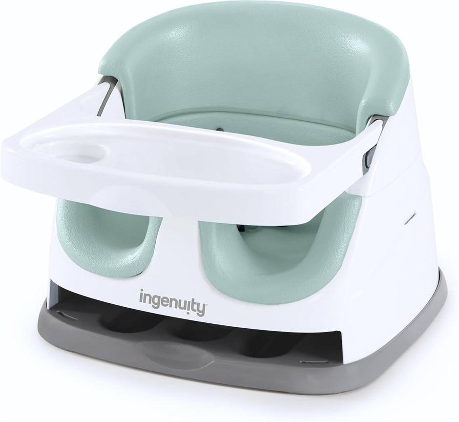 INGENUITY Baby Base 2-in-1 Booster Feeding and Floor Seat with Self-Storing