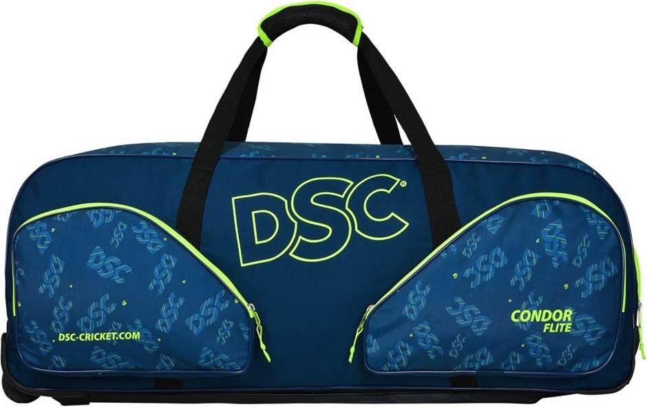 DSC Condor Flite Cricket Trolley Bag, Easy - Access Compartments, Large, Bl