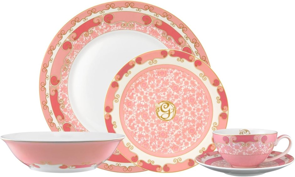 MAXWELL & WILLIAMS Wicked Dinner Set in Glinda, Pink (20 Pieces)
