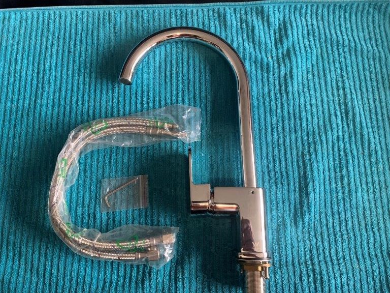 New in Box Inspire Swivel Gooseneck Sink Mixer - Qty 1