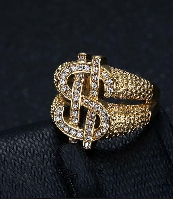 Italy 925 Silver Hip Hop Men's Ring (Stamps)-10 US