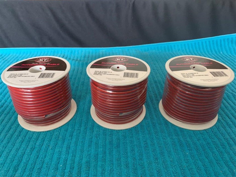 New on Reel Automotive Cable 20M - Quantity 3