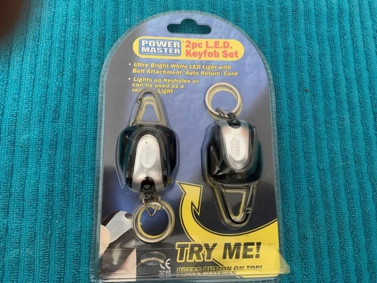 New in Packaging Power Master 2pc LED Keyfob Set - Quantity 16