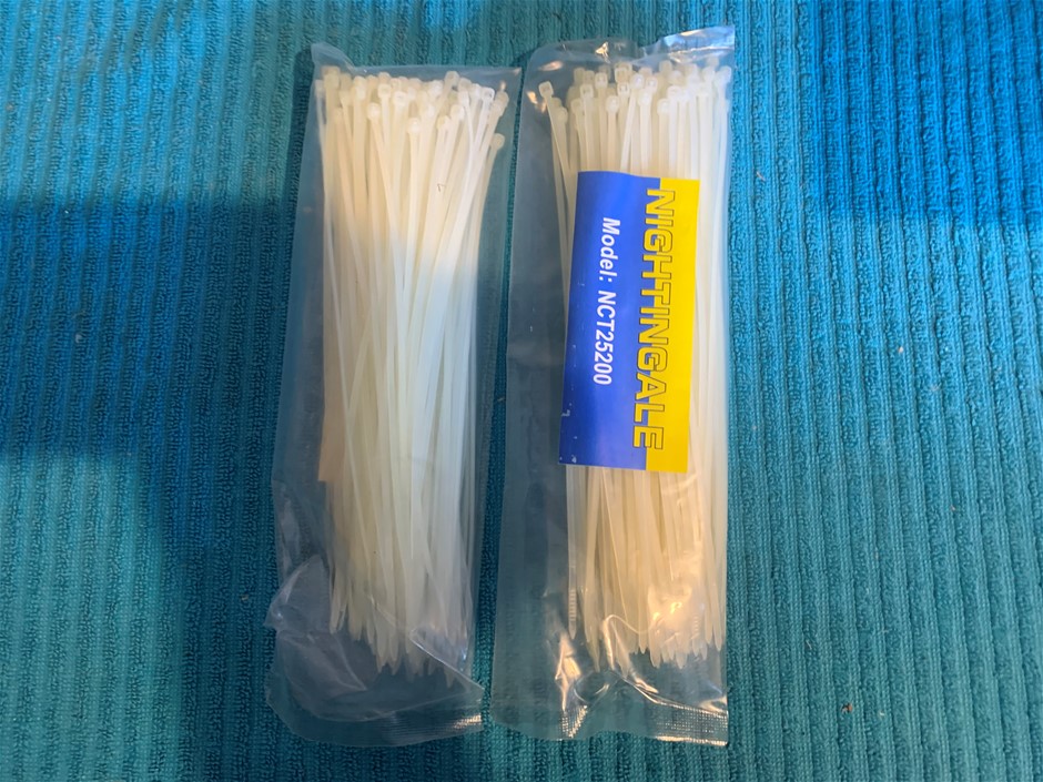 New in Packaging Nightingale Cable Ties, 200mm - Qty 34 Pckts