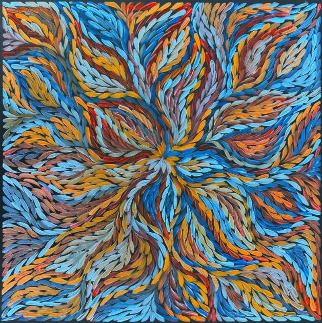 Original Aboriginal Painting Rosemary Petyarre -Bush yam