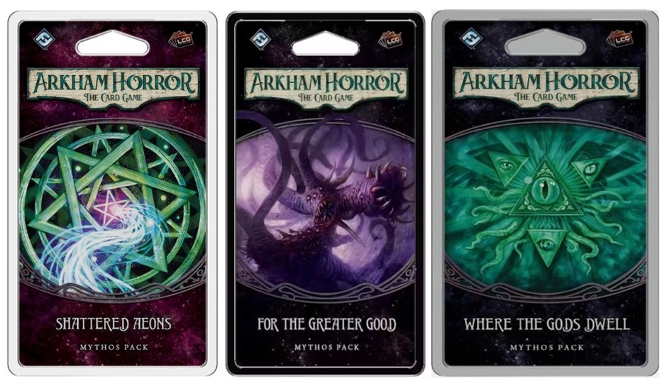 ARKHAM HORROR BUNDLE: 1x Shattered Aeons, 1x For The Greater Good, and 1x W
