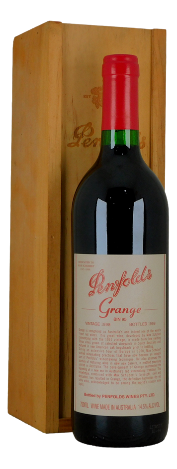 Penfolds Bin 95 Grange 1998 (1x 750mL) SA.