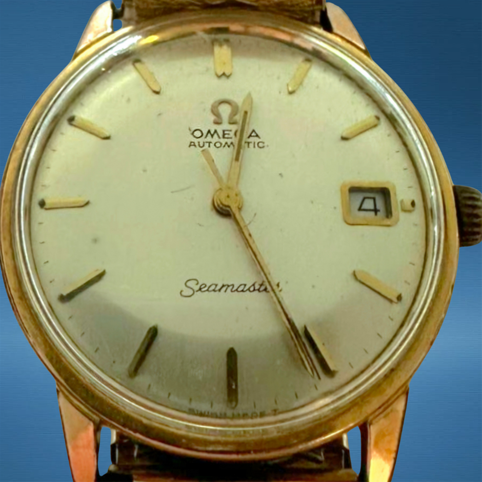 Omega Seamaster Yellow Gold plate 166.001 Vintage WxO