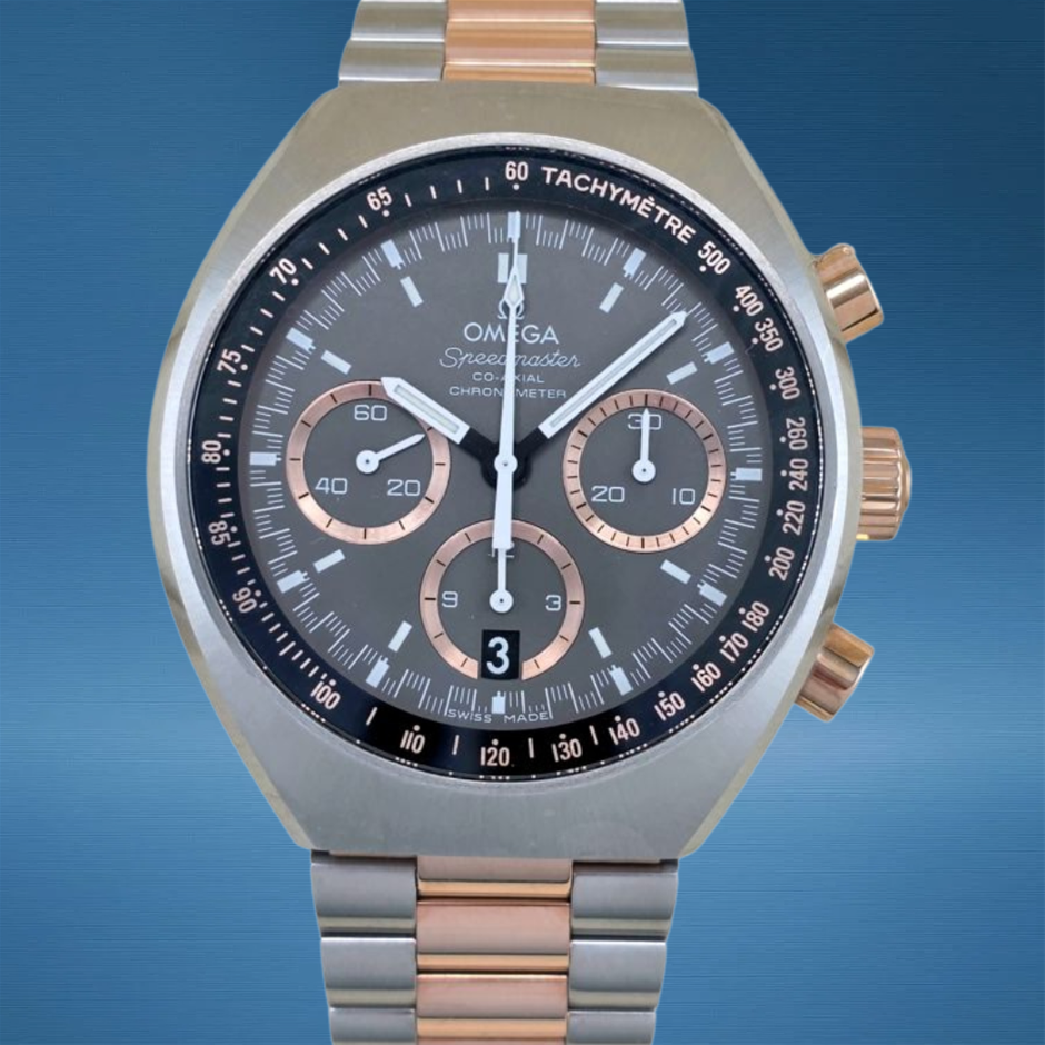 Omega Speedmaster Mk2 Co-Axial Steel & Sedna Gold 327.20.43.50.01.001 ...