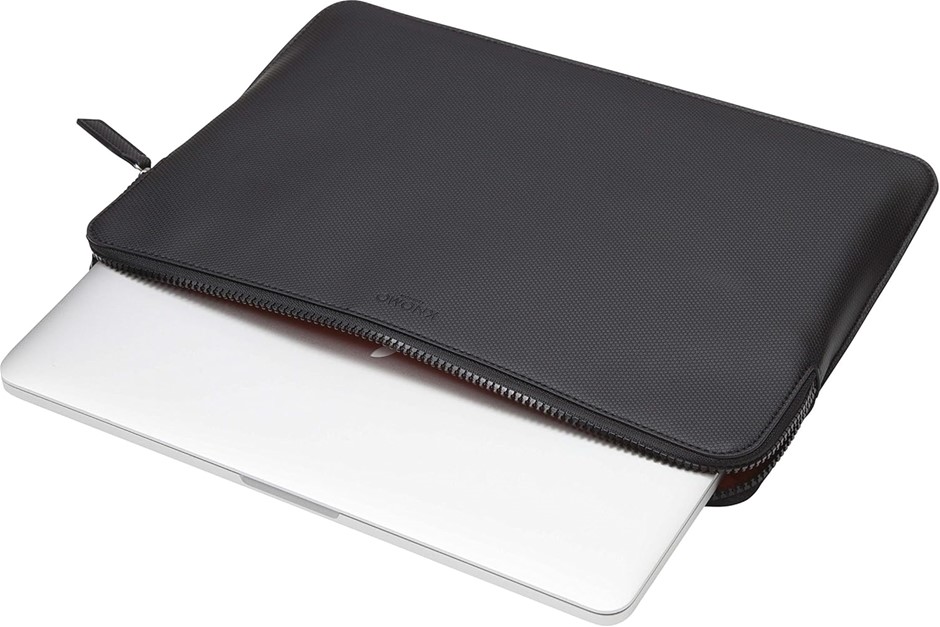 KNOMO Embossed 15" Laptop Sleeve with Device Protection, Colour: Bronze.