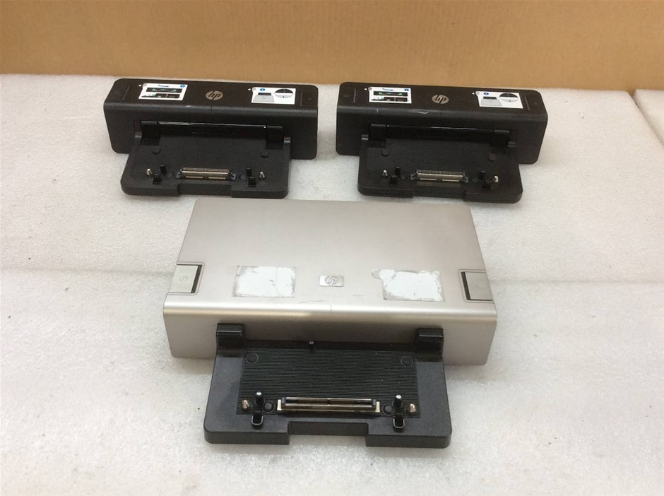 HP HSTNN-I11X and HSTNN-I08X Laptop Docking Stations (Lot of 3)