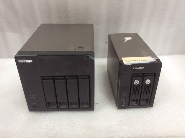 QNAP TS-412 Mixed Model Network Attached Storage (Lot of 2)