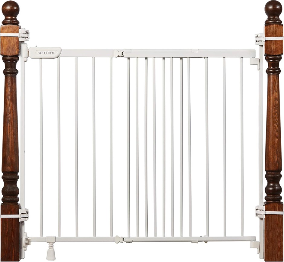SUMMER INFANT Metal Banister & Stair Safety Pet and Baby Gate, 31'-46' Wide